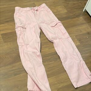 pink cargo jeans.
